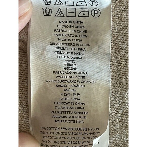 Women's Med Michael Kors Light brown‎ long sleeve pullover sweater. SKU LRC4-2 - Picture 8 of 8